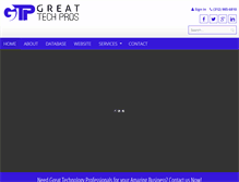 Tablet Screenshot of greattechpros.com